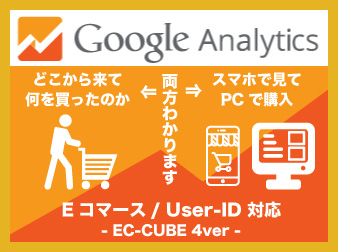 Google Analytics Eコマース/User-ID対応プラグイン(4.0系)